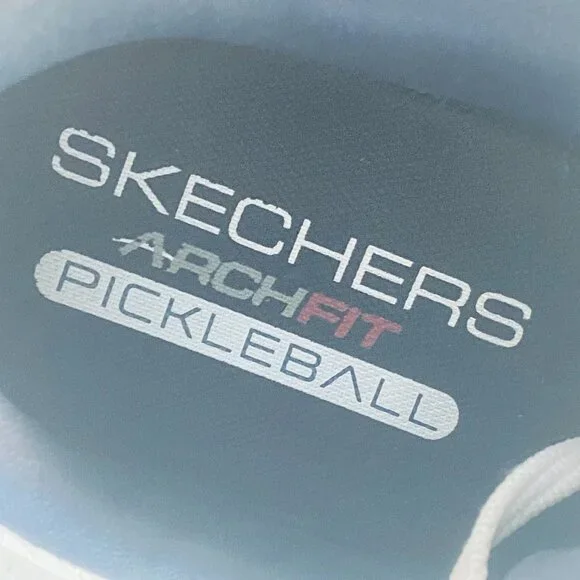 Skechers Go Train Arch Fit Viper Court-Pickleball (White/Navy) Tennis for Mens - Picture 8 of 17